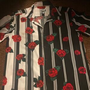 Fresh rose button shirt
